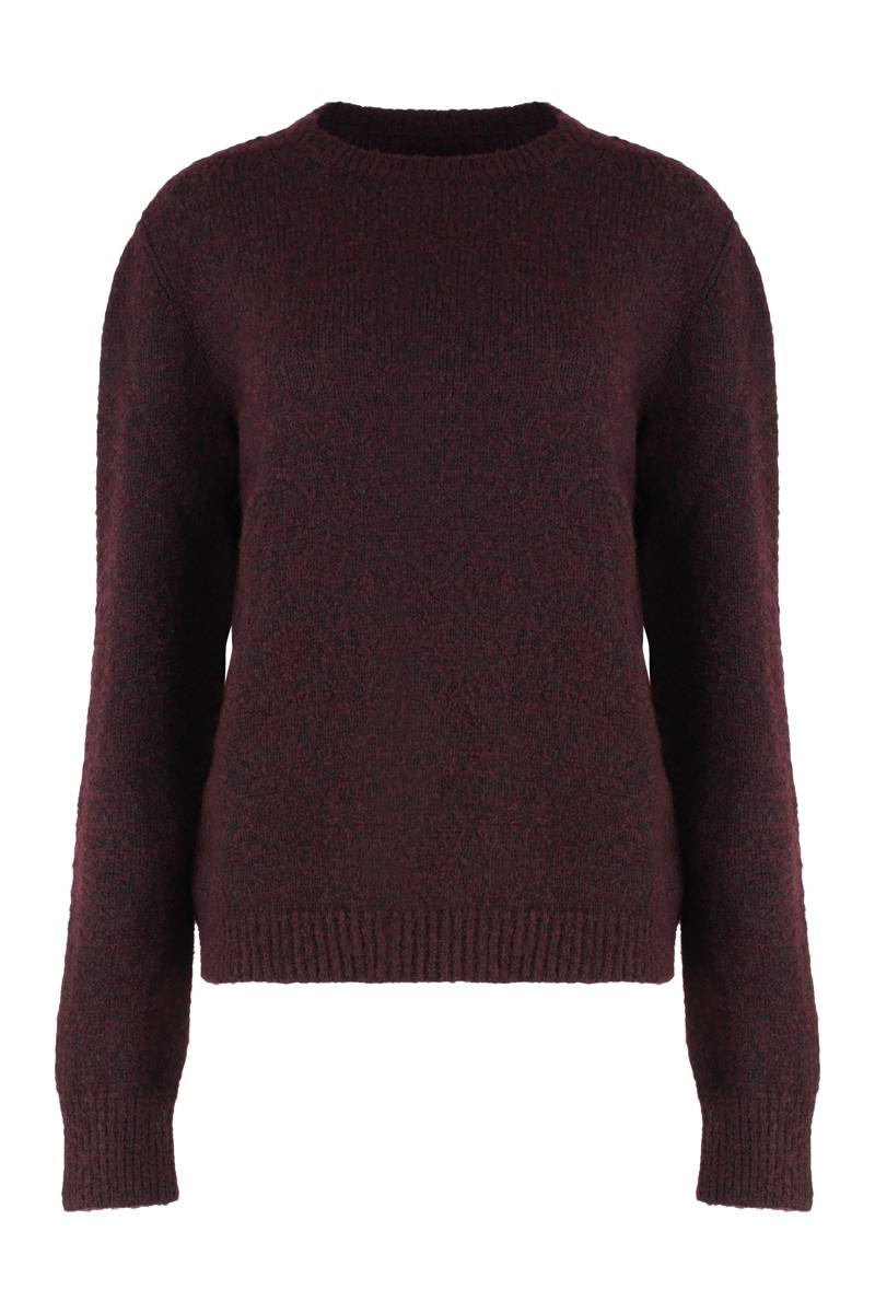Maison Margiela Rundringad Tröja i Virgin Wool