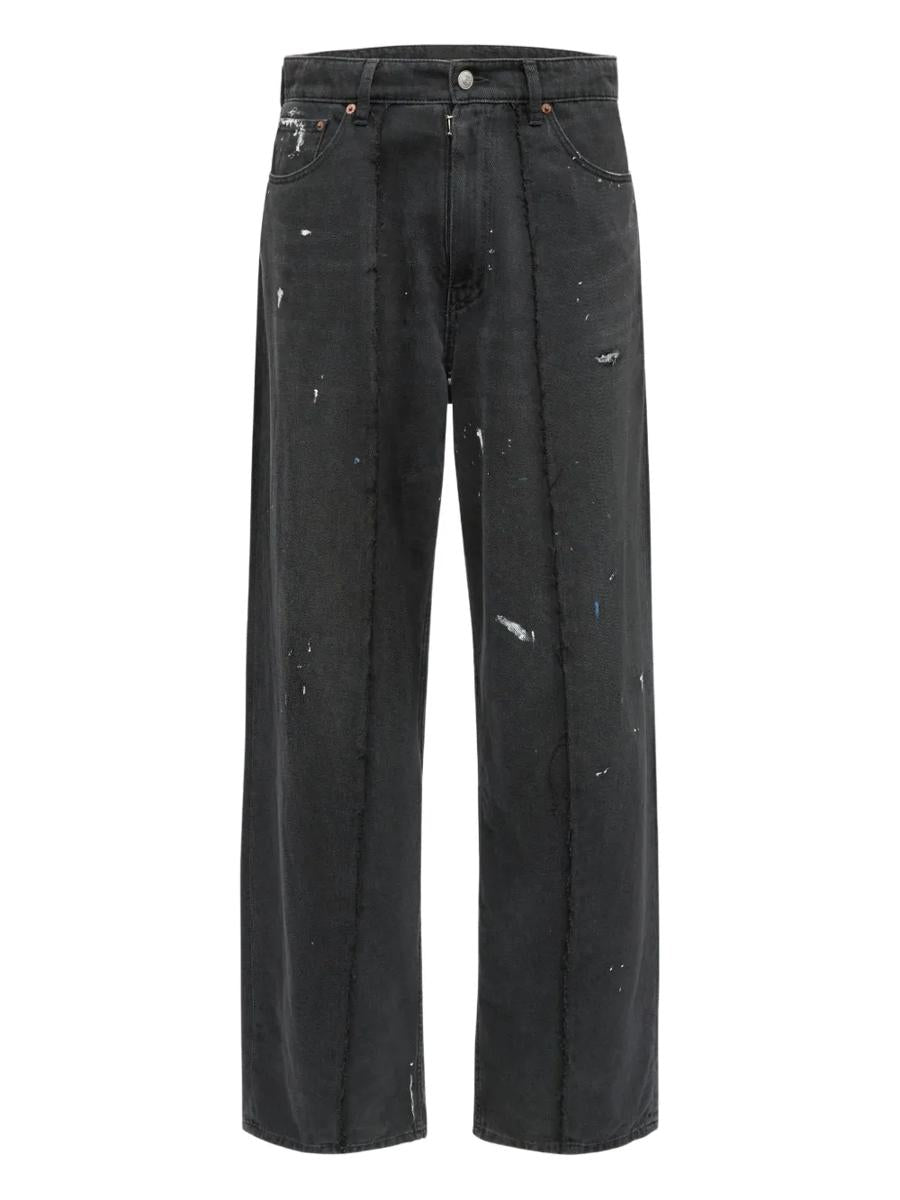 MM6 Maison Margiela jeans med patentlook
