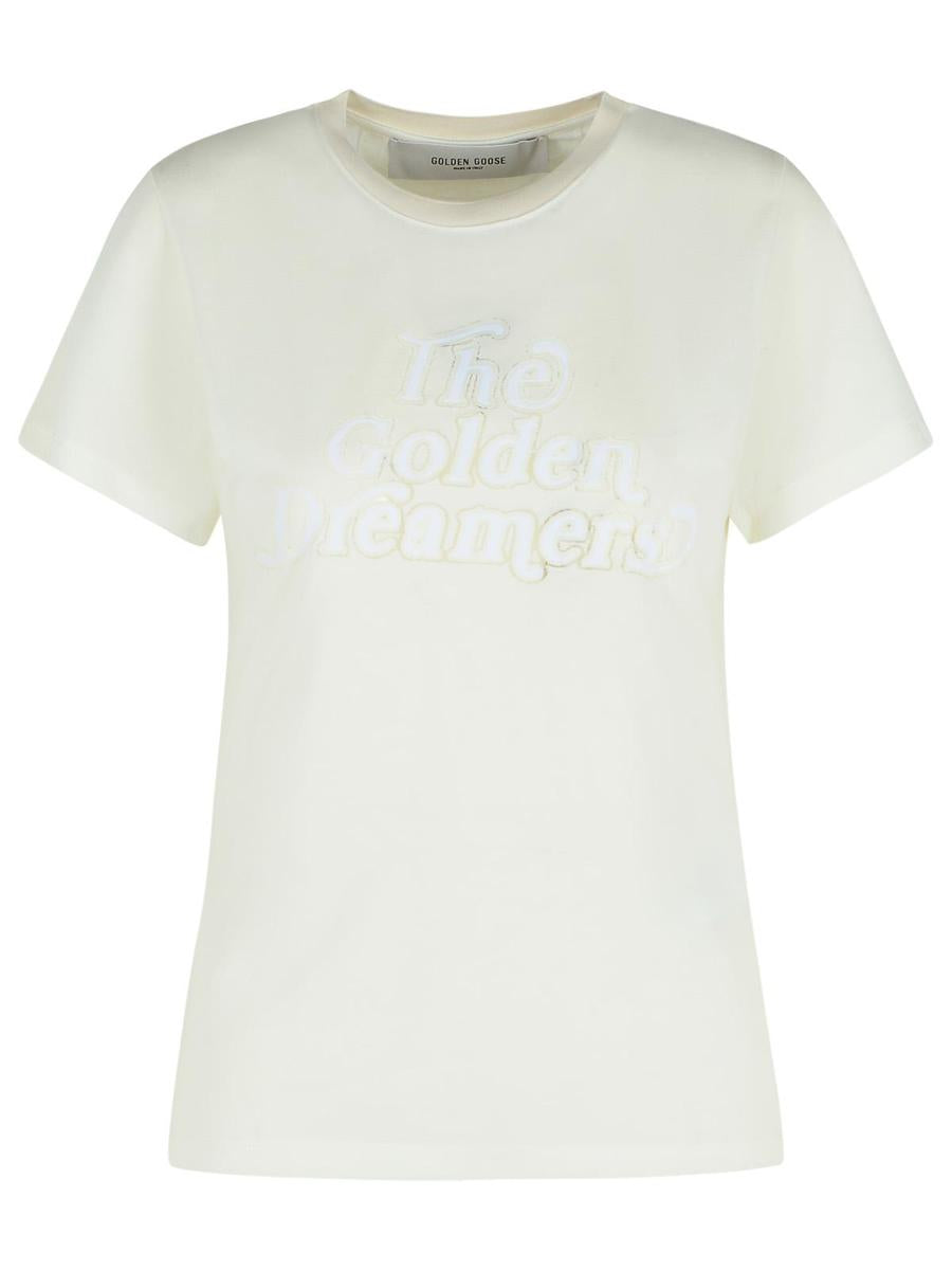 Golden Goose Vit Viskosblandad T-shirt