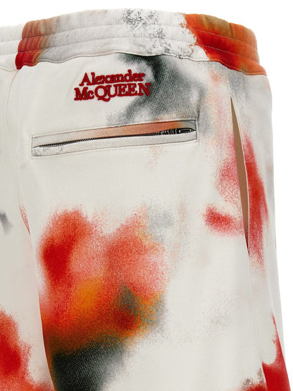 Alexander McQueen Bermudashorts med 'Obscured Flower'-motiv