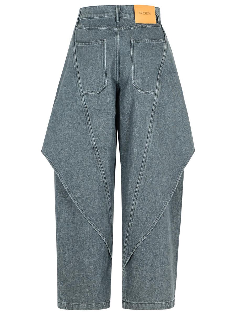 JW Anderson Grå Bomull 'Scultural' Jeans