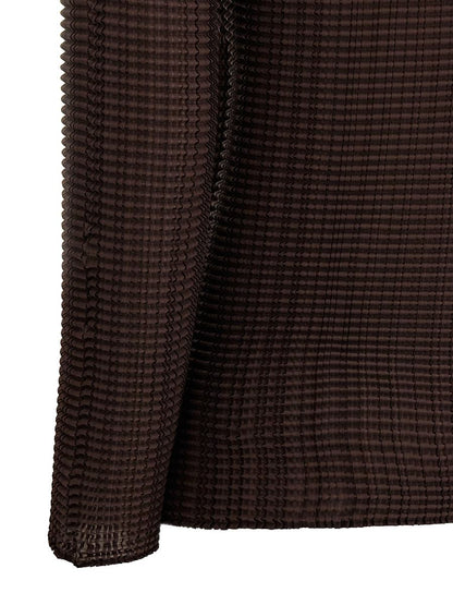 Issey Miyake 'Wooly Pleats-56' Blus