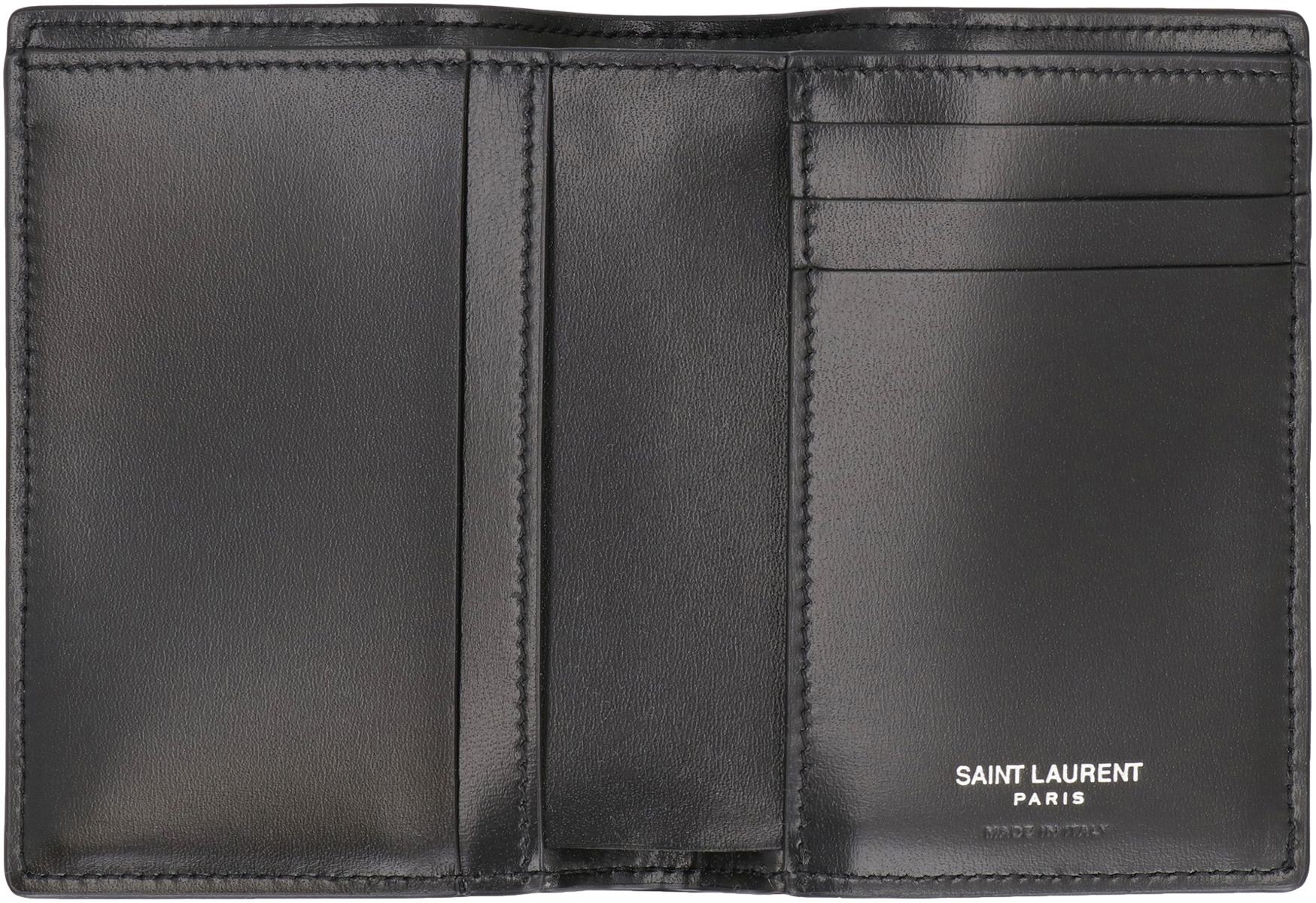 Saint Laurent Tiny Cassandre Läderkorthållare