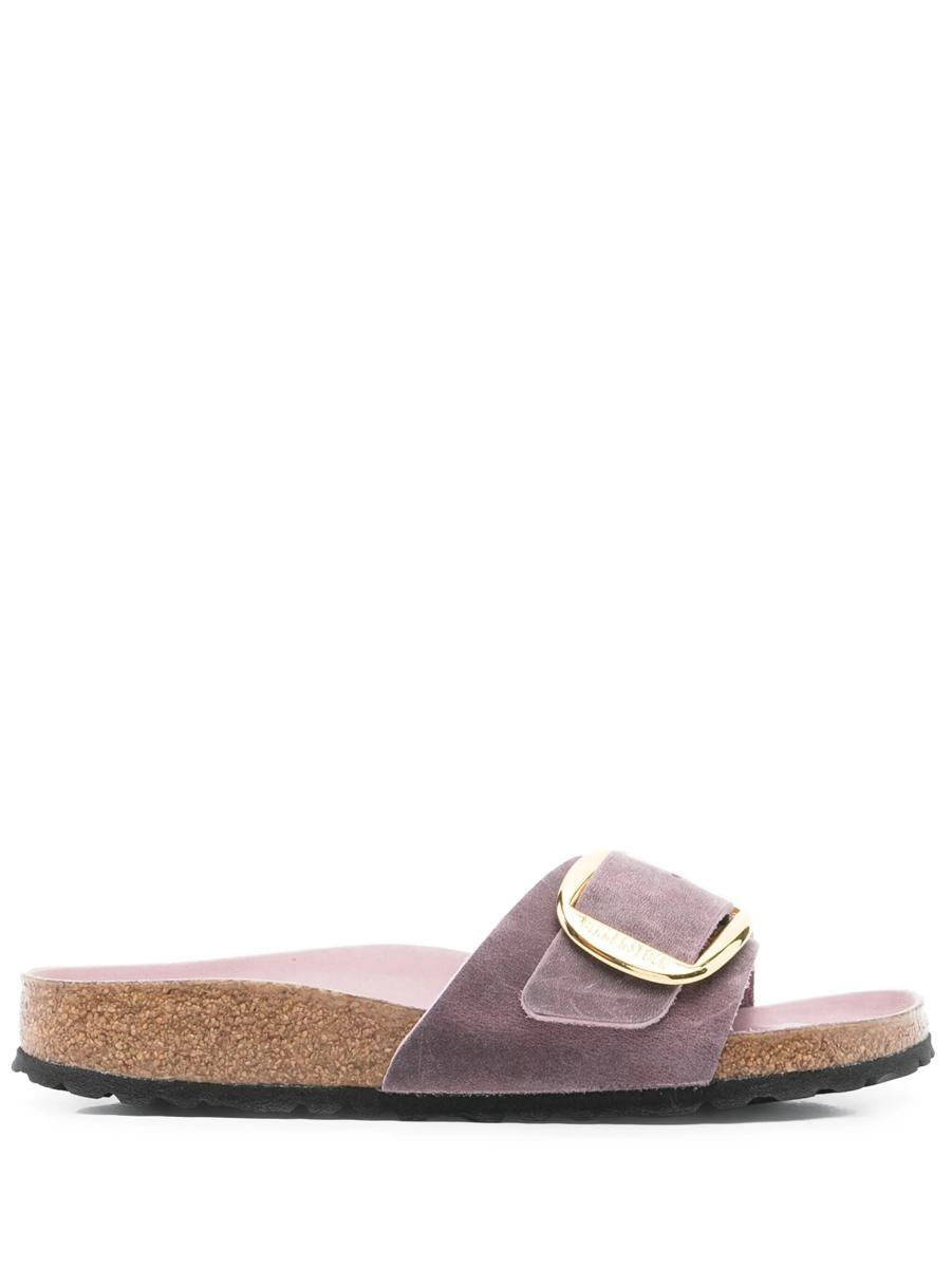 Birkenstock Madrid Big Buckle Lavendel, Oljade Läderskor