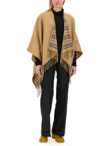 Burberry Mantella Reversibile I Lana Check