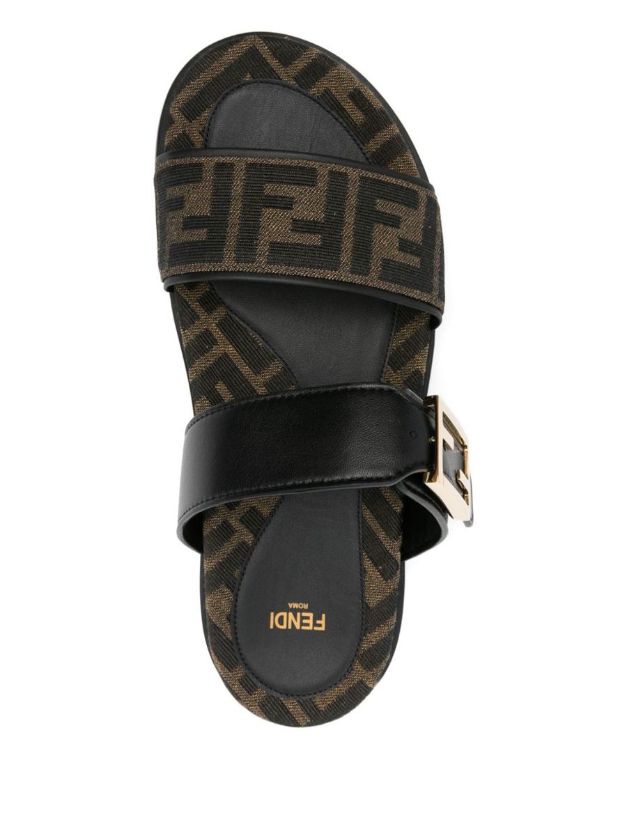 Fendi Fendi Feel Lädersandaler