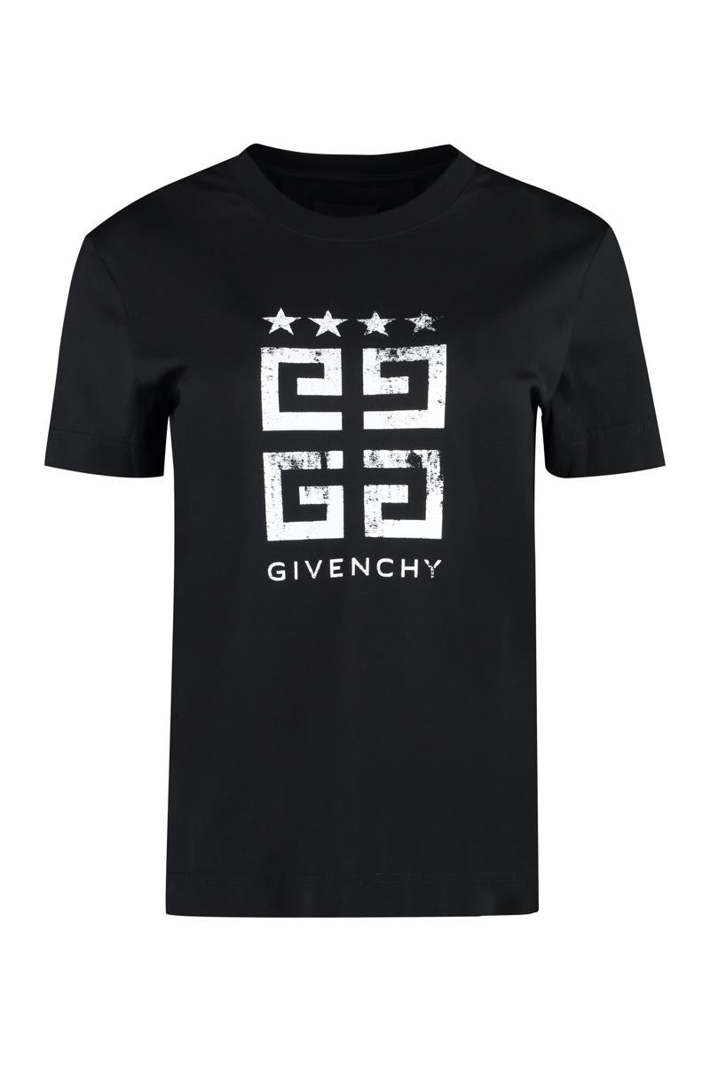 Givenchy bomulls-t-shirt med rund hals
