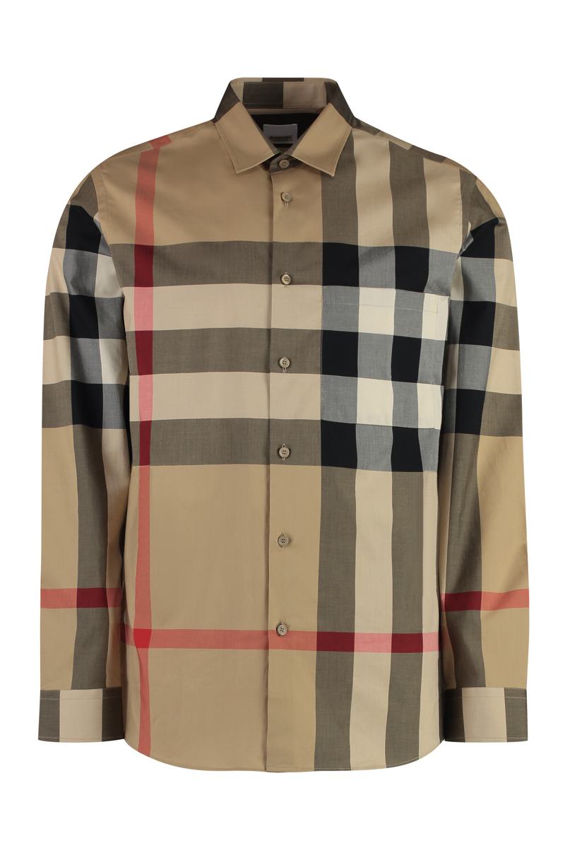 Burberry rutig bomullsskjorta