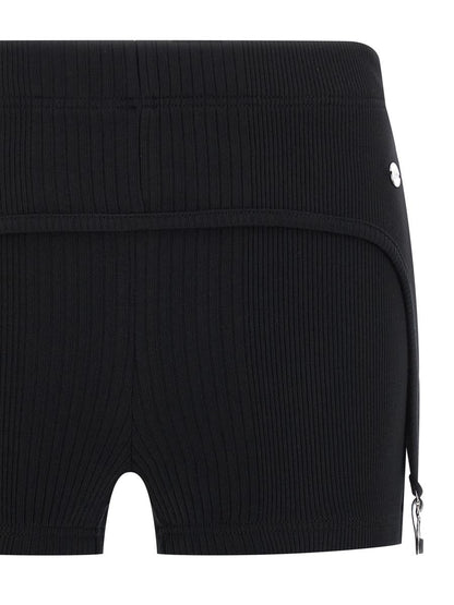Jean Paul Gaultier 'Den svarta strumpebandshållaren' shorts