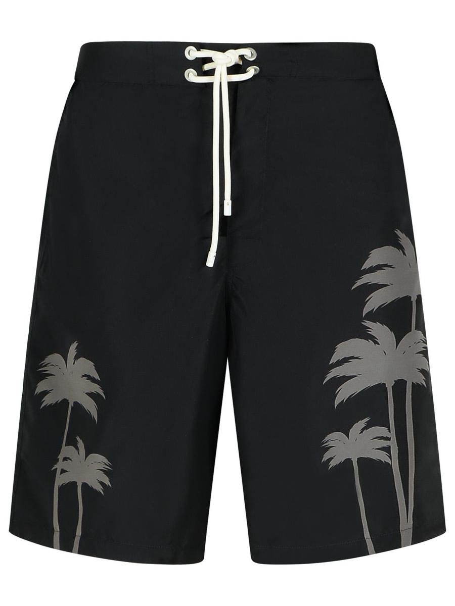 Palm Angels 'Palms' svart polyesterbaddräkt