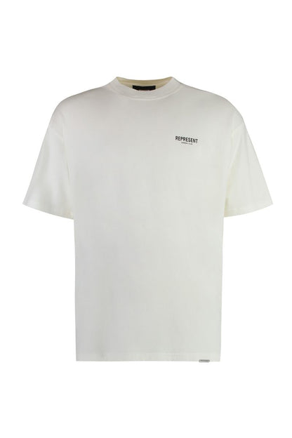 Represent bomulls-t-shirt med rund hals