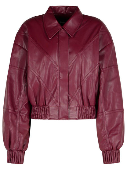 Rotate Birger Christensen Burgundy Polyester Bomberjacka