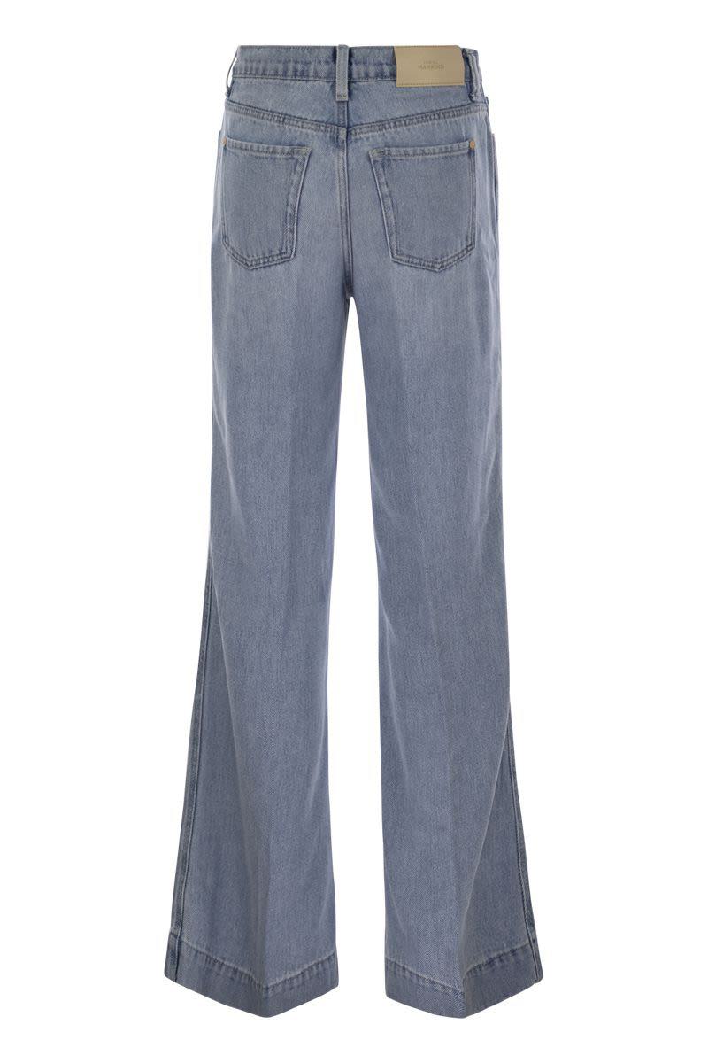 7 For All Mankind Modern Dojo Tailorless - Högmidjade utsvängda jeans