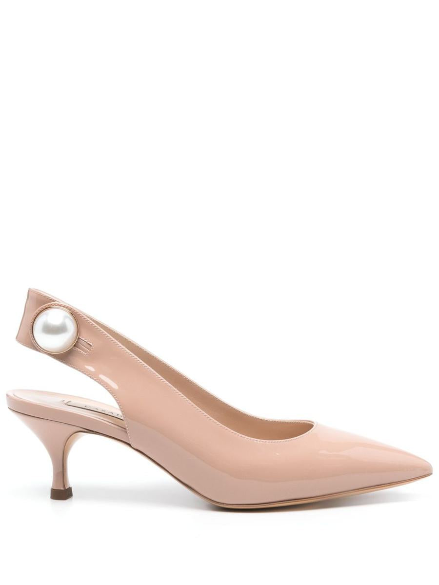 Casadei spetsiga slingback-pumps med mellanhög klack
