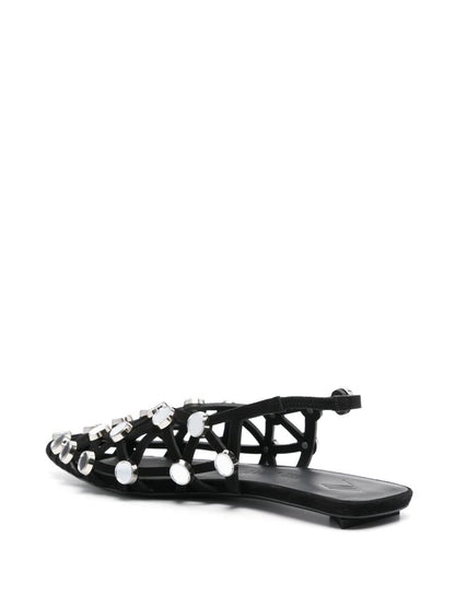 Attico Grid Slingback Sandaler