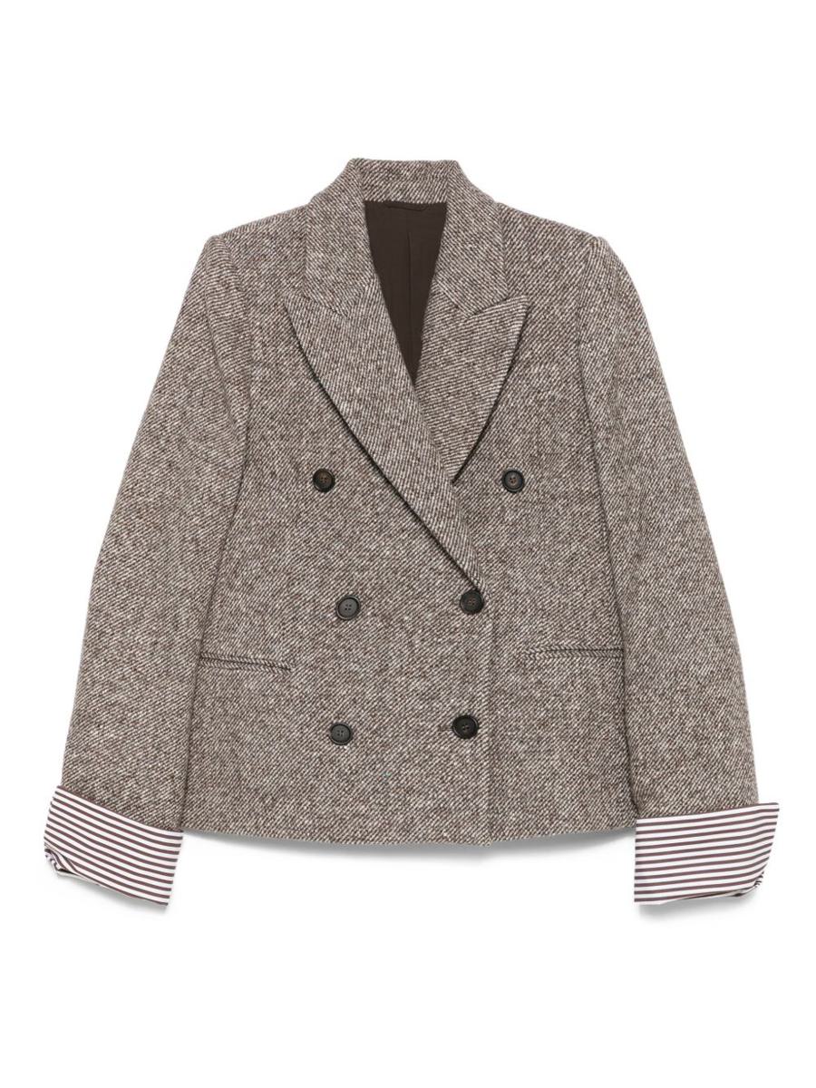 Brunello Cucinelli ull- och sidenjacka