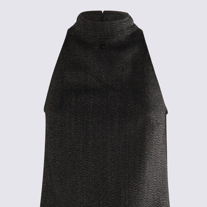 Courrèges Black Wool Mini Dress