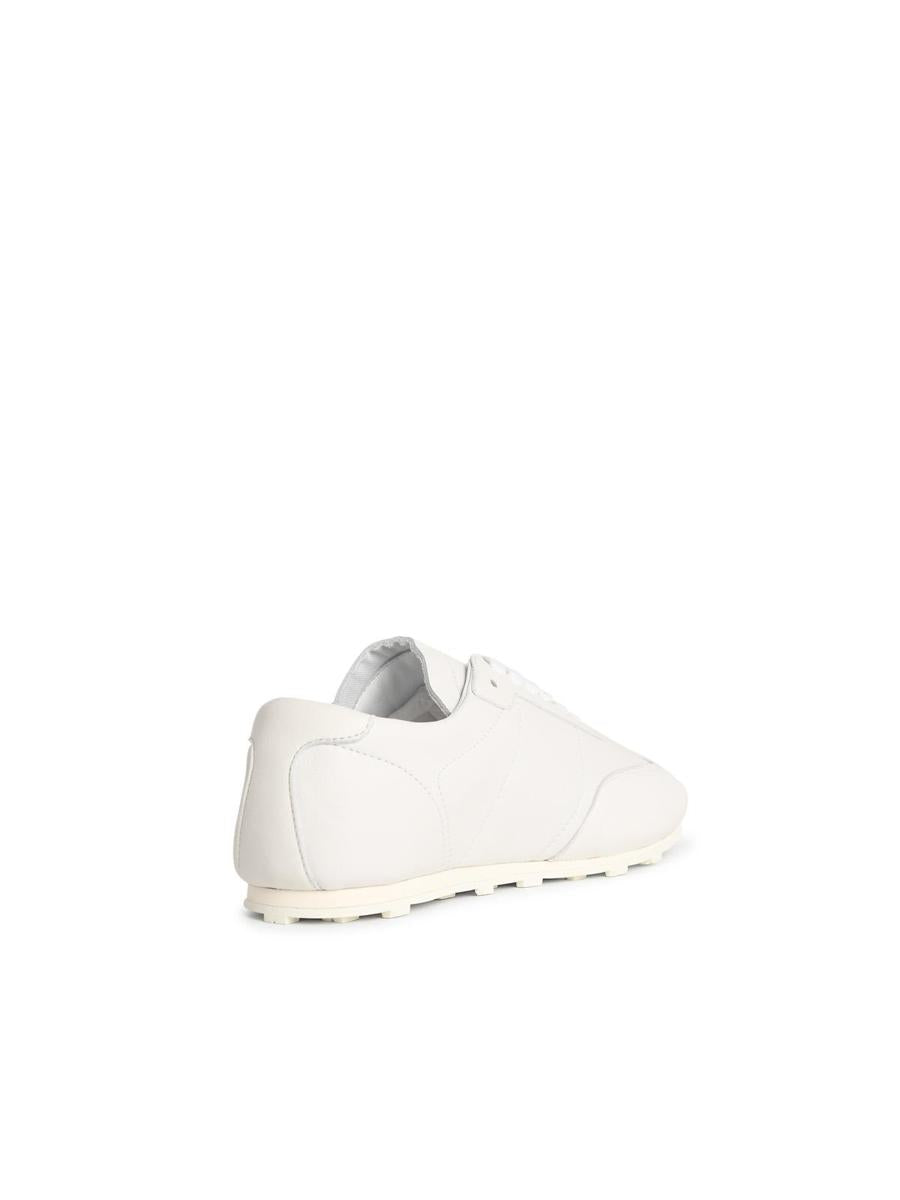 Marni vita lädersneakers