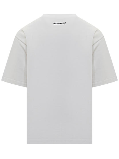 DSQUARED2 Vit Obsessed2 T-shirt från Dsquared2