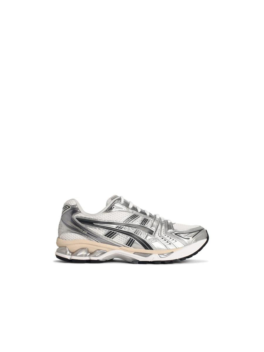 Asics 'Gel-Kayano 14' Sneakers i vitt och silverfärgat tekniskt tygblandning