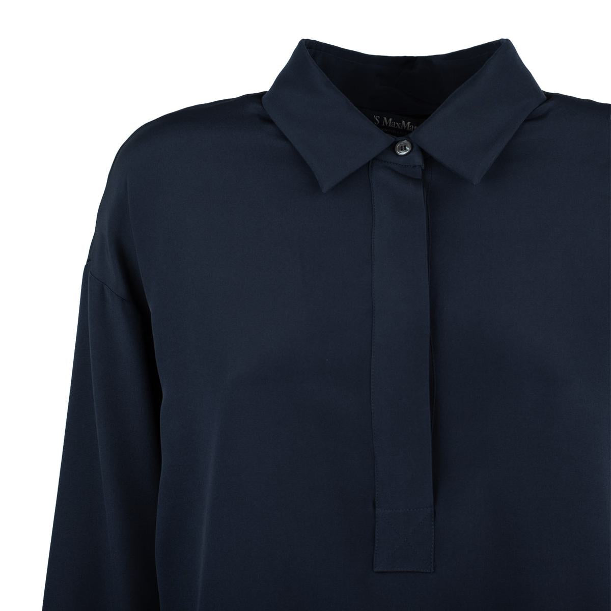 Max Mara Crepe De Chine-skjorta