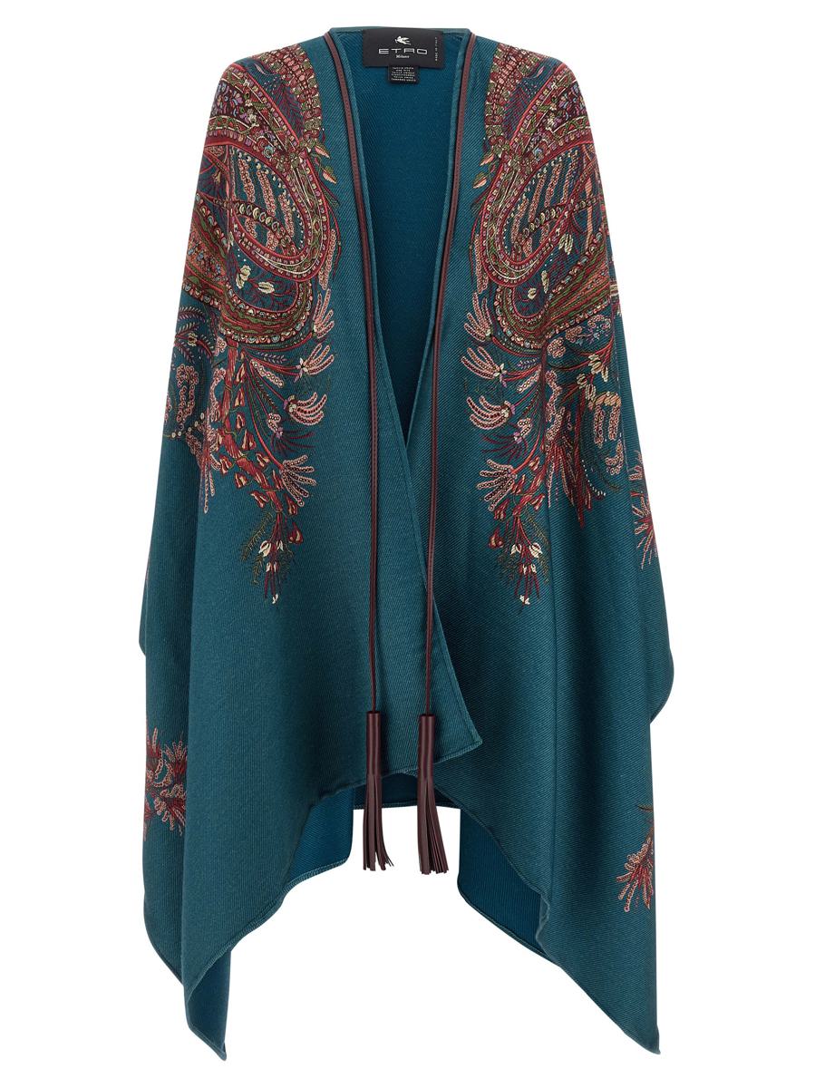 Etro blommig paisleykappa