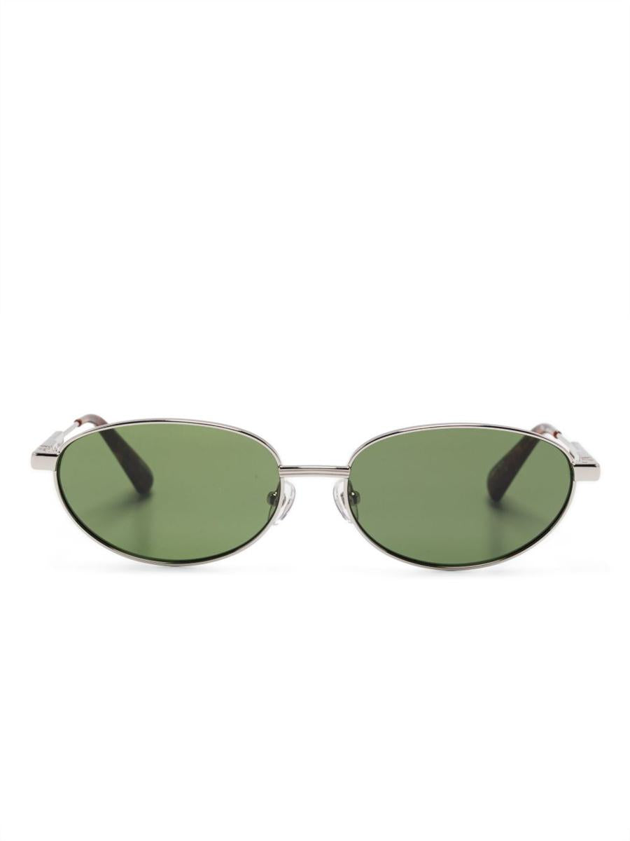 Jacquemus Silverfärgade Solglasögon