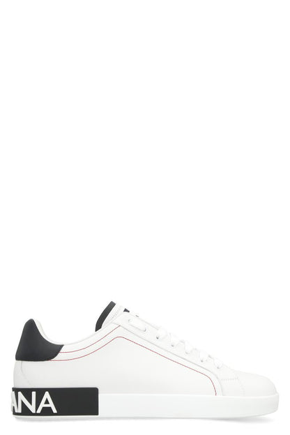 Dolce &amp; Gabbana Portofino låga sneakers i läder