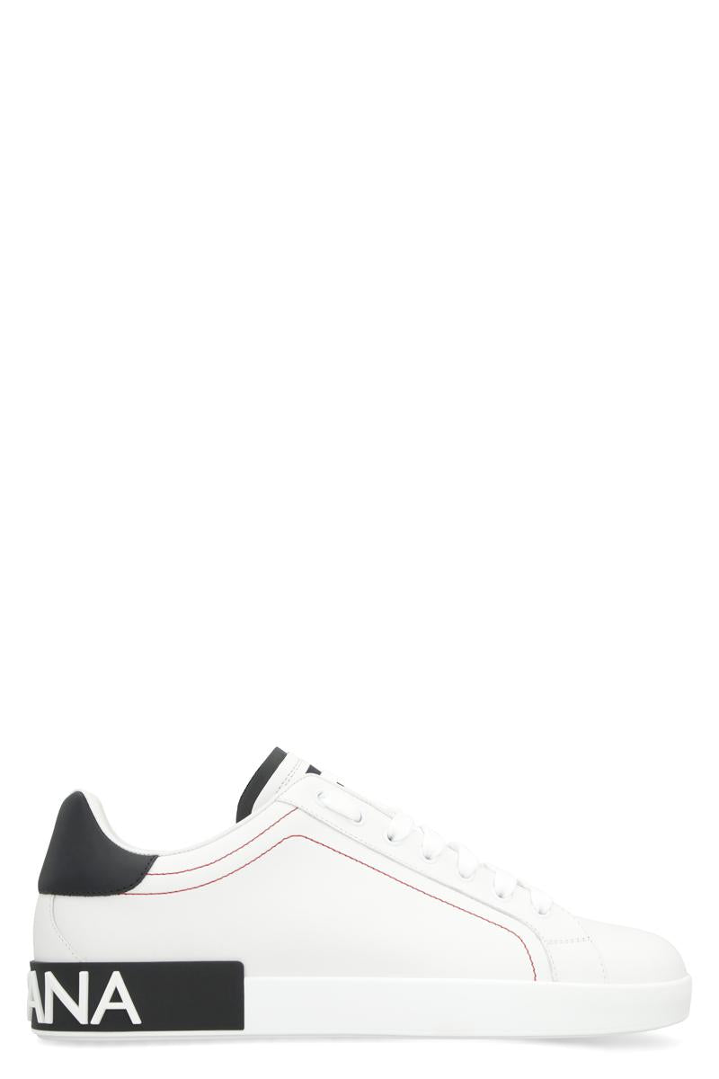 Dolce &amp; Gabbana Portofino låga sneakers i läder