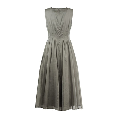 Max Mara Klänning i Siden med Blandad Organza
