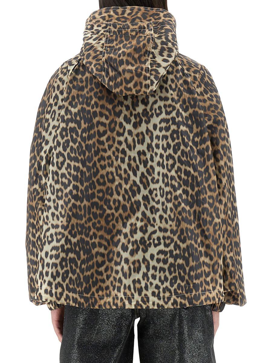 Ganni Leopardmönstrad Jacka