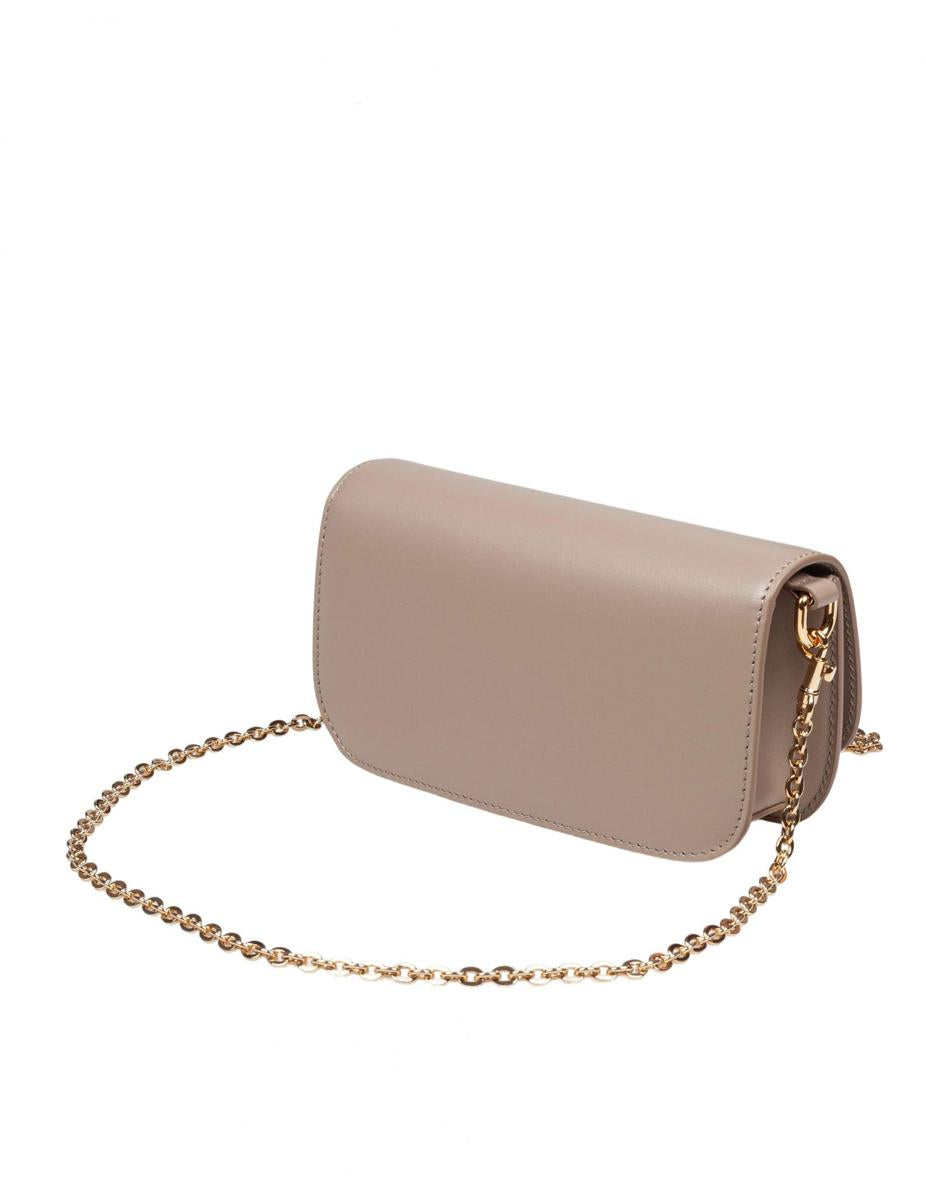 Dolce &amp; Gabbana 3,5" kalvskinnsaxelväska