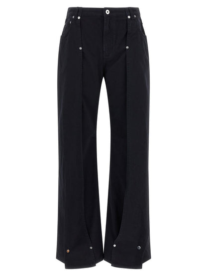 Jean Paul Gaultier 'Snäppknappsdenim'-jeans