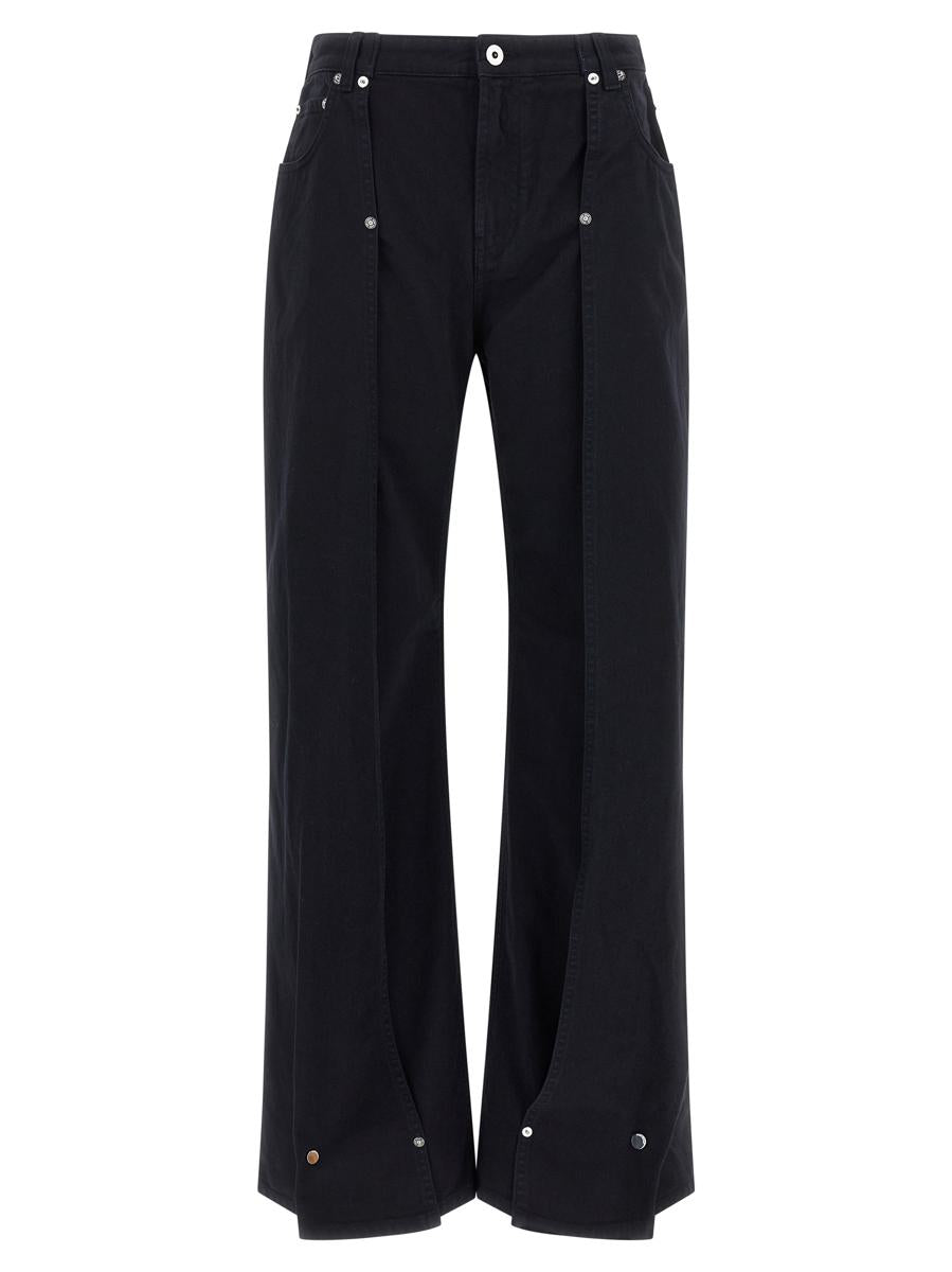 Jean Paul Gaultier 'Snäppknappsdenim'-jeans