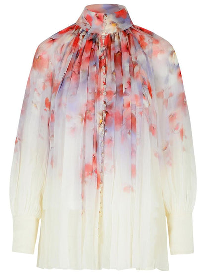 Zimmermann 'Crush Smock' Flerfärgad blus i polyesterblandning