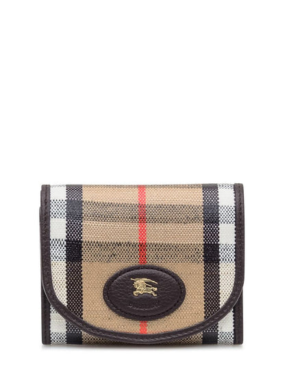 Burberry Burberry Plånbok i tartantyg och läder
