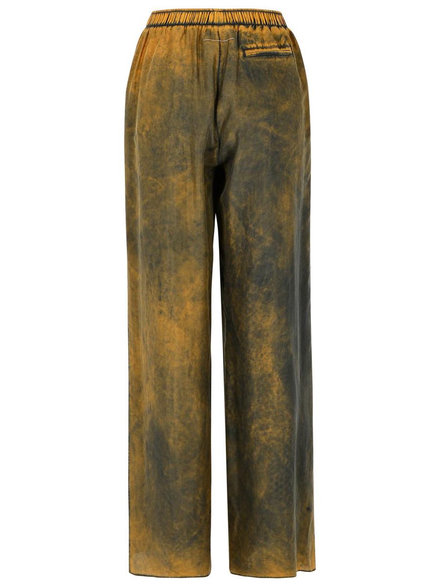 MM6 Maison Margiela 'Tie Dye' Bruna Sidenbyxor