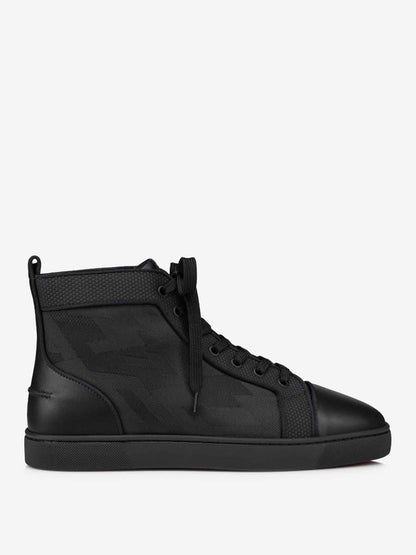 Christian Louboutin Louis Jacquard Lädersneakers