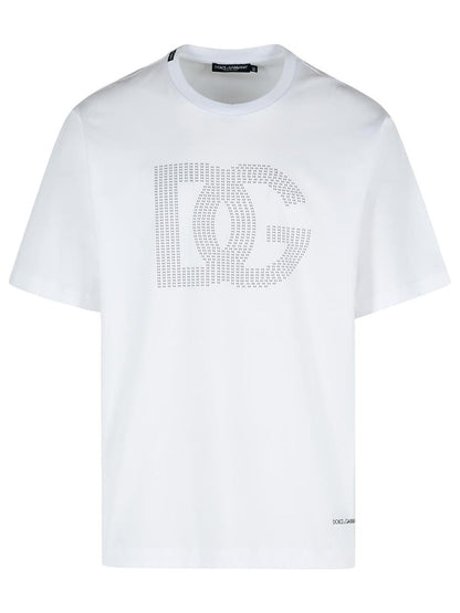 Dolce &amp; Gabbana Vit bomulls-T-shirt