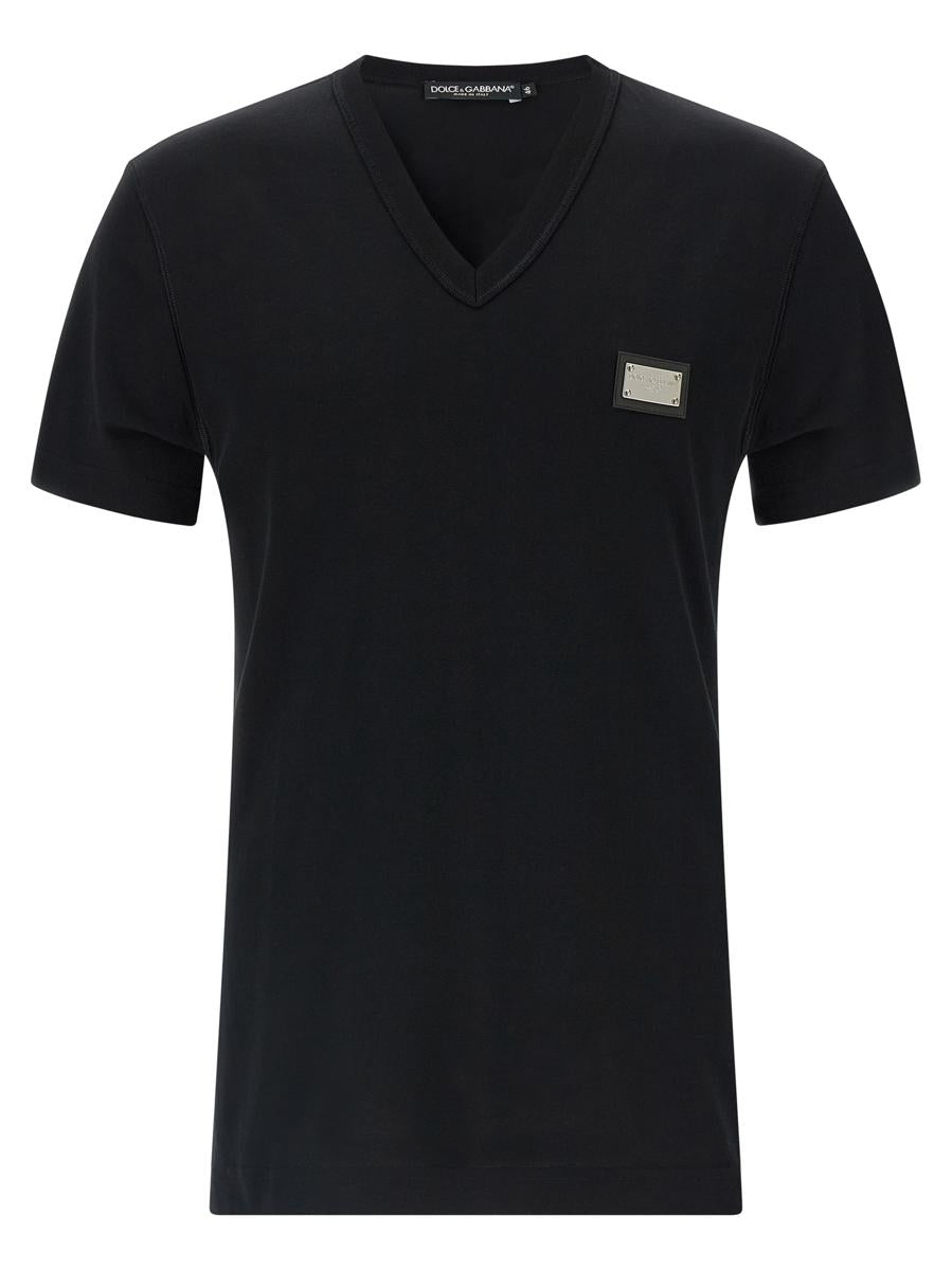 Dolce &amp; Gabbana-t-shirt med logotyp