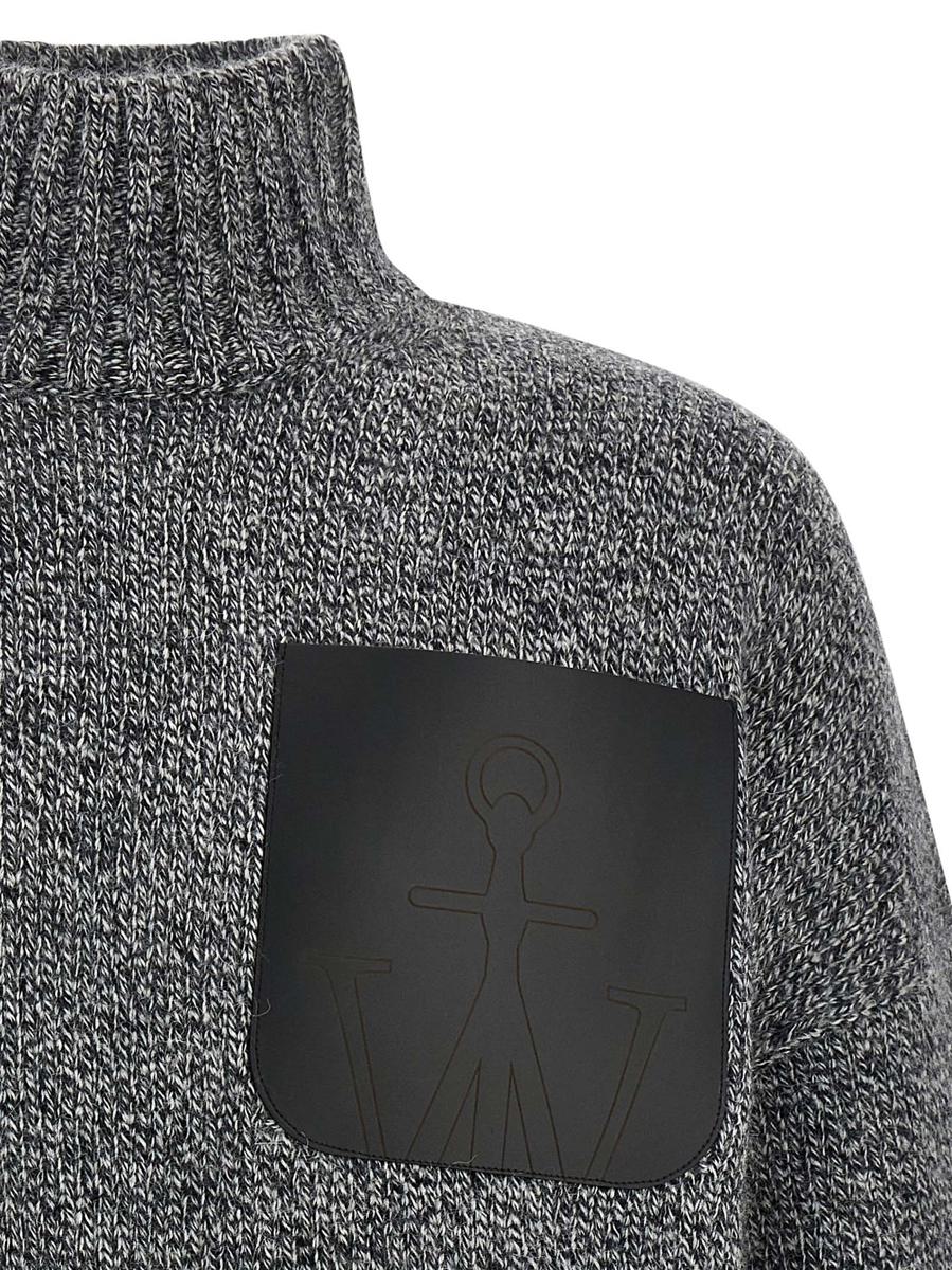 JW Anderson 'Lädertröja med fickor och lappar'
