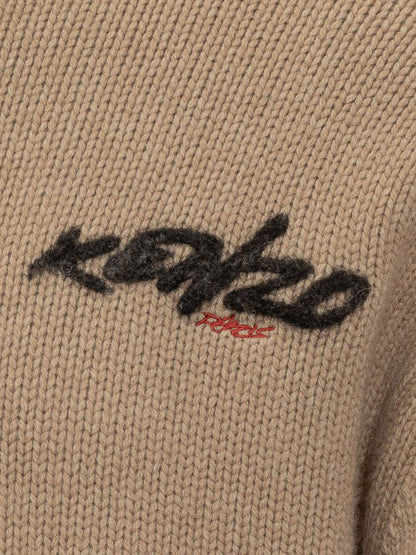 Kenzo Kenzo Herr Stickad Kofta Med Dragkedja