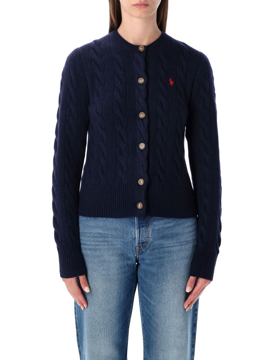 Polo Ralph Lauren Kabelstickad kofta i ull och kashmir