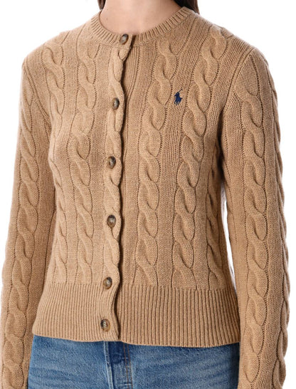 Polo Ralph Lauren Kabelstickad kofta i ull och kashmir