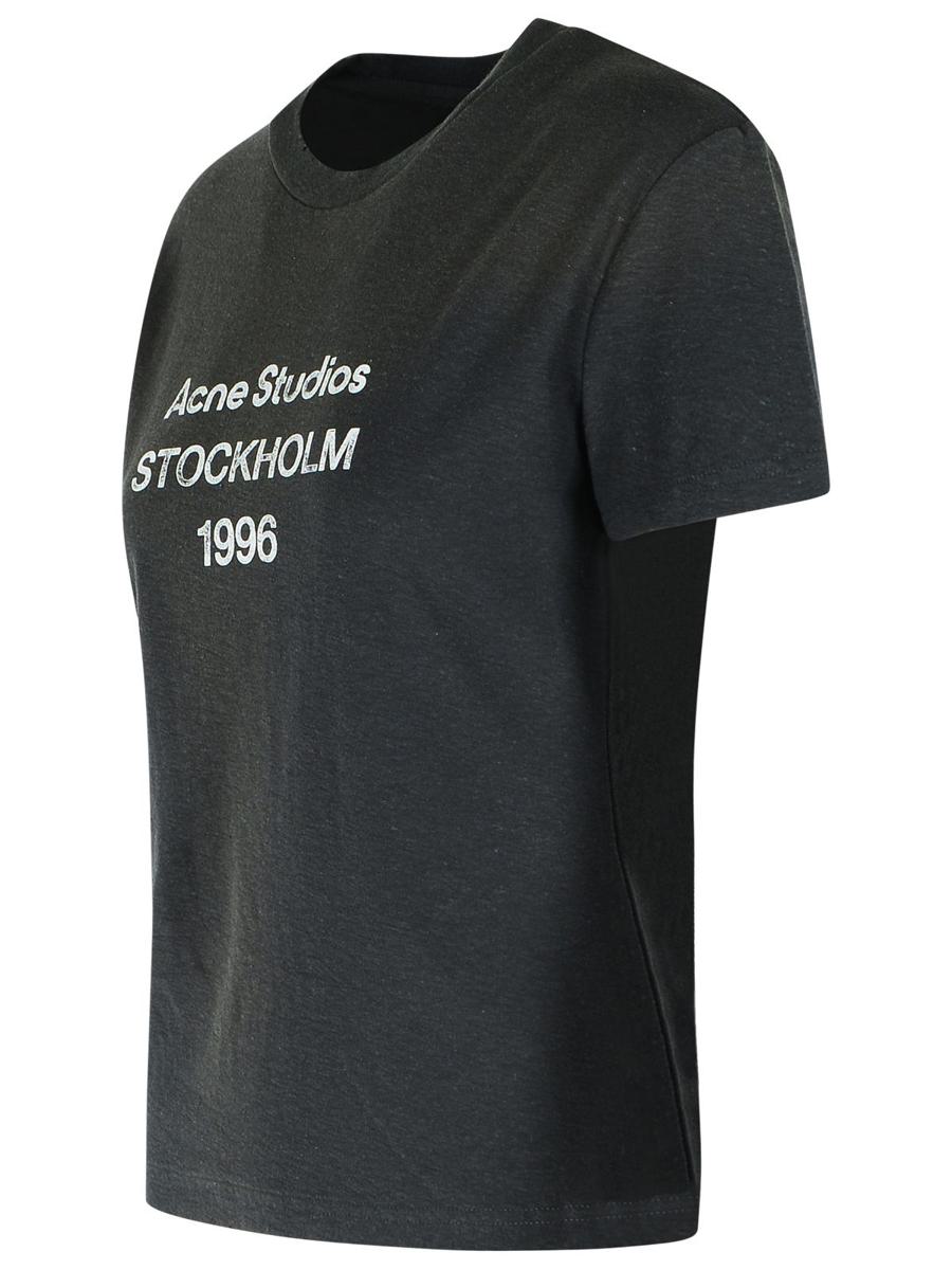 Acne Studios – Svart t-shirt i bomullsblandning