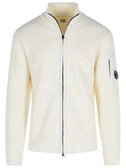 CP Company Elfenbensvit ullblandad tröja