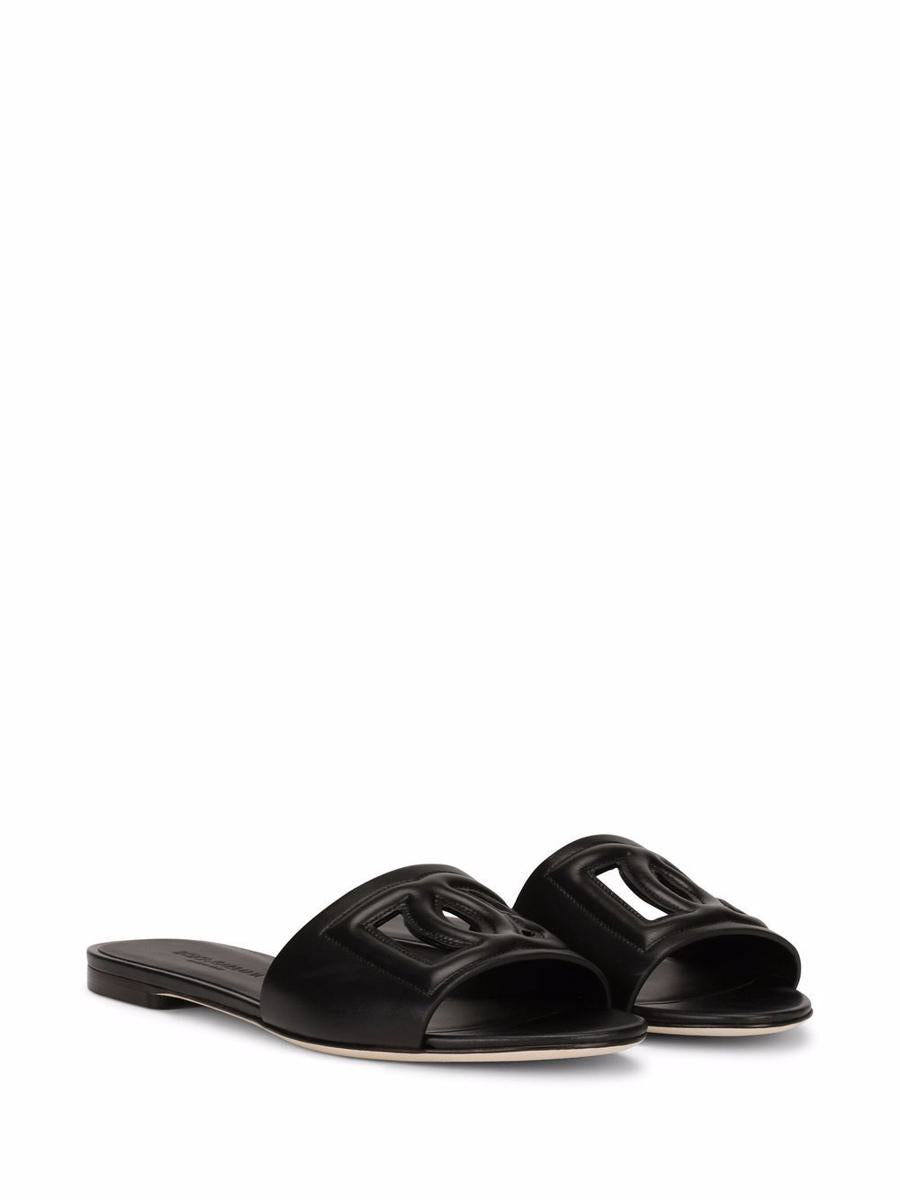 Dolce &amp; Gabbana Dg Logo Lädersandaler