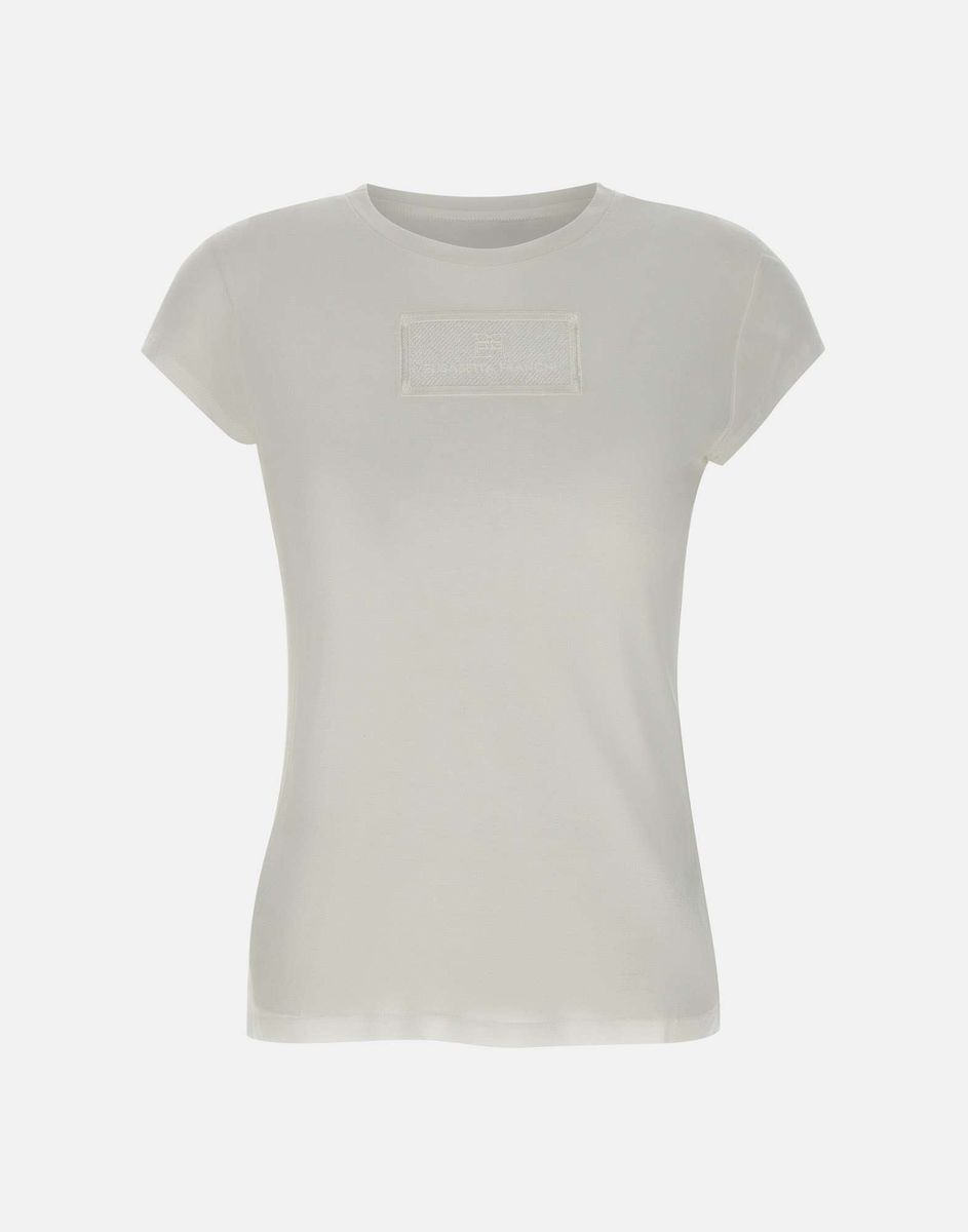 Elisabetta Franchi T-shirt med logotyptryck