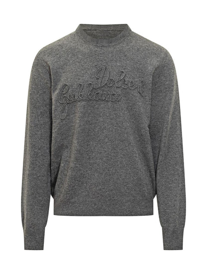 Dolce &amp; Gabbana grå tröja med Dolce &amp; Gabbana-logotyp