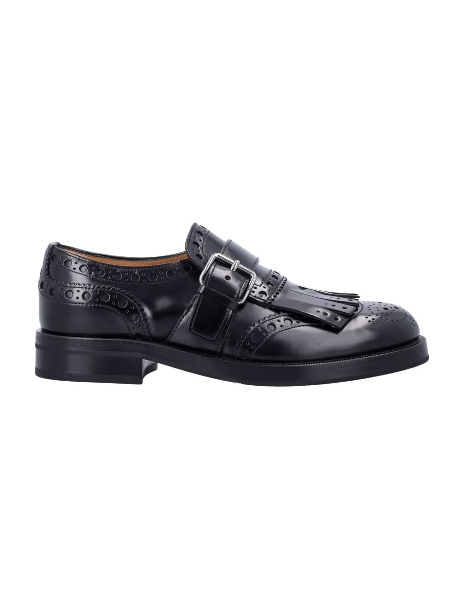 Church'S svarta läderbrogues med munkrem